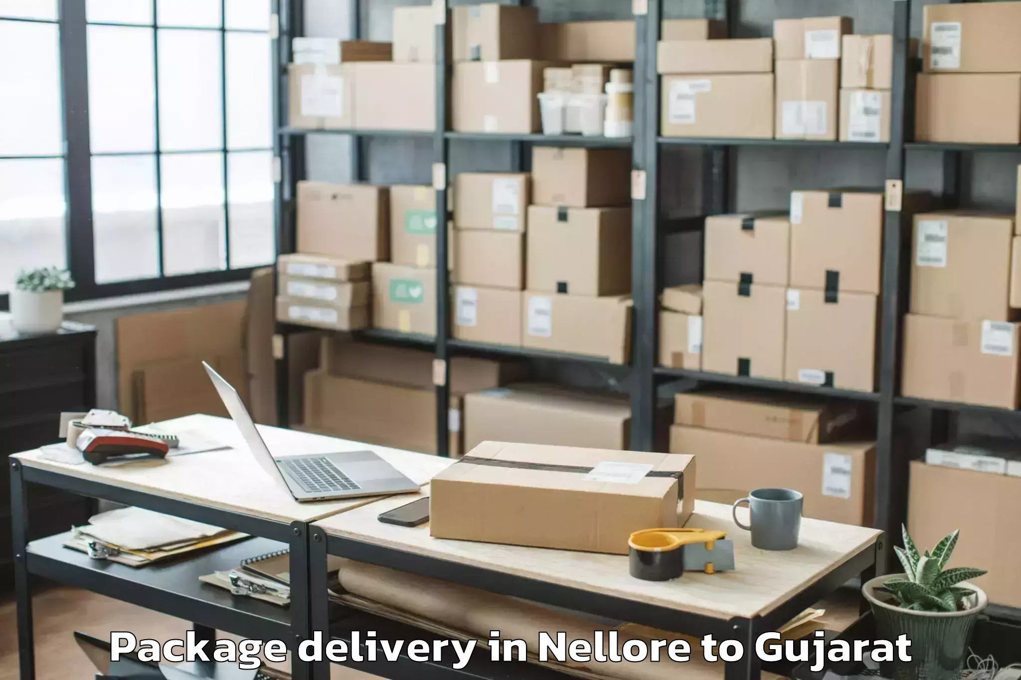 Book Nellore to Khambhaliya Package Delivery Online